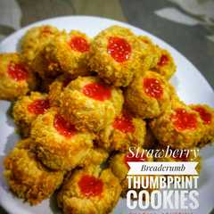 Strawberry breadcrumb thumbprint cookies রেসিপির প্রধান ছবি