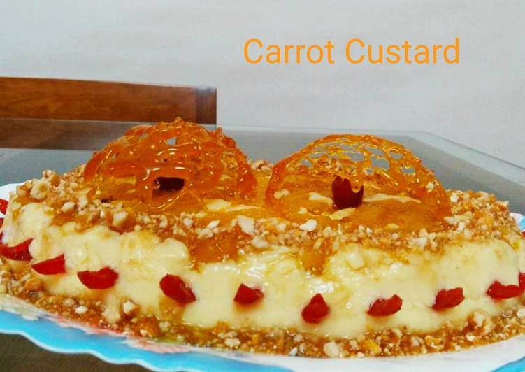 Step-by-Step Guide to Make Super Quick Homemade Carrot and Nuts Custard