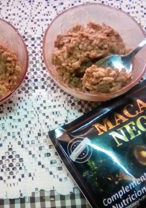 Una foto de Arroz con leche fortificado con maca 🍚✨ᕙ⁠(͡⁠°⁠‿⁠ ͡⁠°⁠)⁠ᕗ