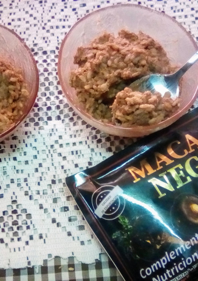 Una foto de Arroz con leche fortificado con maca 🍚✨ᕙ⁠(͡⁠°⁠‿⁠ ͡⁠°⁠)⁠ᕗ