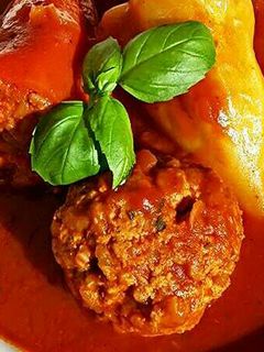 Mediterrán töltött paprika recept fotója