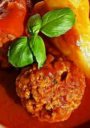 Mediterrán töltött paprika recept fotója