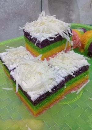 Foto resep Bolu pelangi super lembut