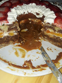 Una foto de Torta marmolada de cumpleaños