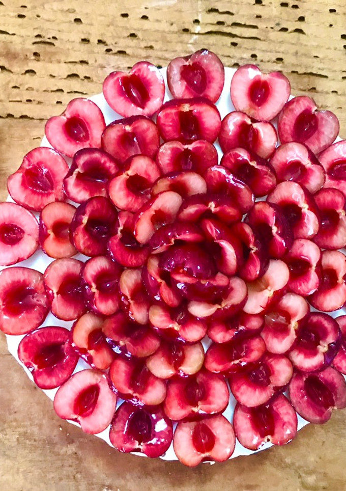Foto di Cheesecake yogurt e ciliegie