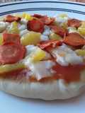 Pizza en pan turco🍕