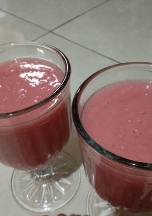Foto resep Jus Jambu Merah Segar Nan Milky