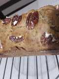 Budín de banana (guineo, plátano) y dos nueces LIBRE DE GLUTEN