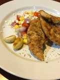 อกไก่ย่างกับซัลซ่ามะม่วงเฟต้าชีส#เย็นนี้ผอมแน่