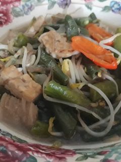 Foto resep Tumis kacang panjang, toge, tempe