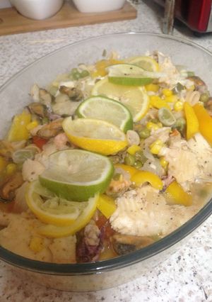 A picture of My Chili Lemon and Lime Fish Dish 😋.