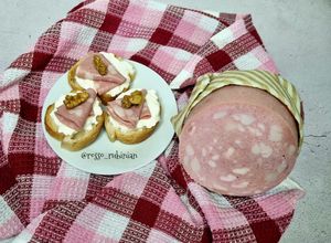 Foto di Tranci di baguette con mortadella