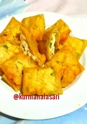 Foto resep Martabak tahu + udang (cemilan)