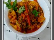 A picture of carrot beans sabzi