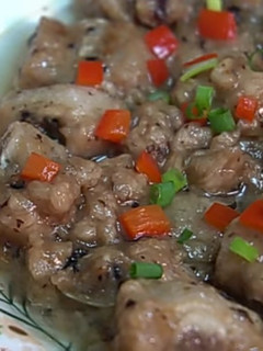 A picture of Steamed Pork Ribs in Black Bean Sauce.