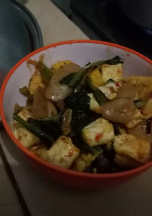 Foto resep Oseng2 pedas manis sosata (sosis, sawi, tahu)