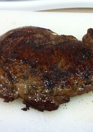 A picture of Pan Seared Rib Eye.