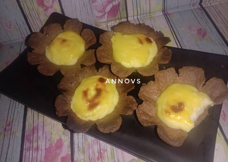 Flower hokkaido cheese tart