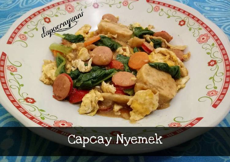 Langkah Menyiapkan Capcay Nyemek, Enak