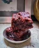 Fudgy brownies de naranja y chocolate del 70%