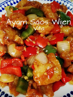 Foto resep Ayam tepung saos wijen