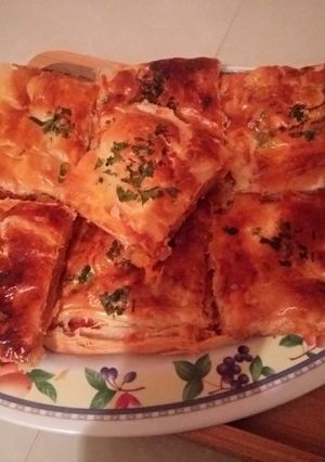 صورة لوصفة كوكا بالدجاج وصلصة الطماطم