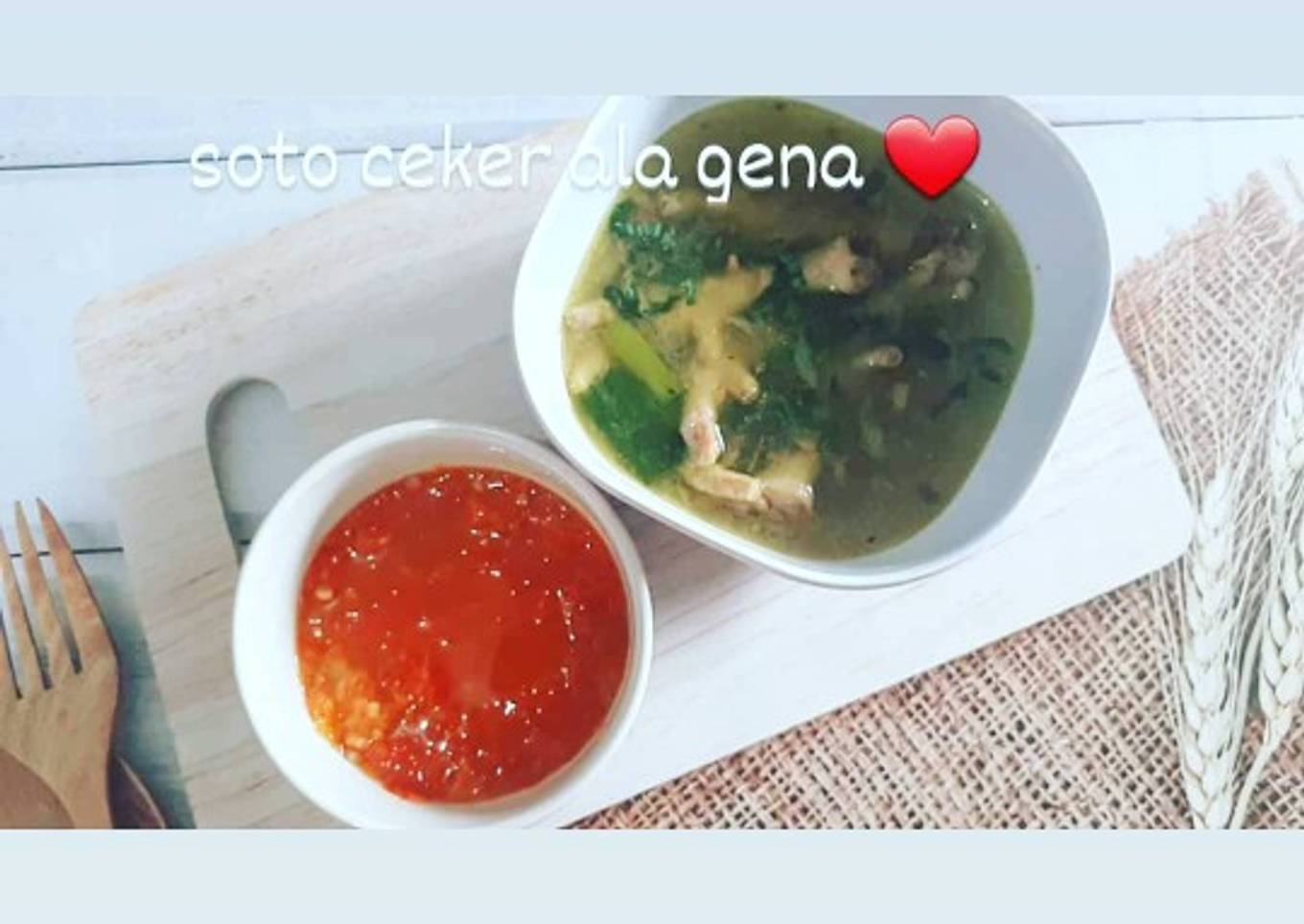 Soto ceker sederhana dijamin lezat