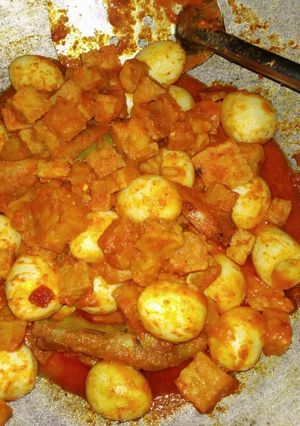 Foto resep Balado telur puyuh dan tempe
