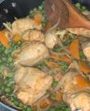 Pollo arvejado con arroz