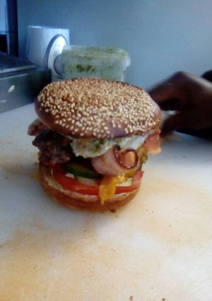 A picture of Breakfast Burger.
