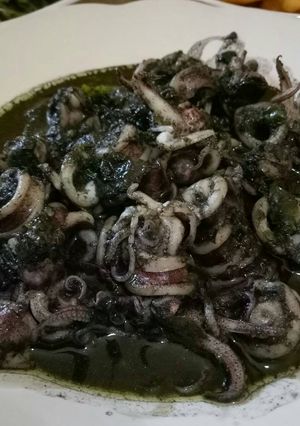Foto resep Cumi Tinta Sambal Hijau