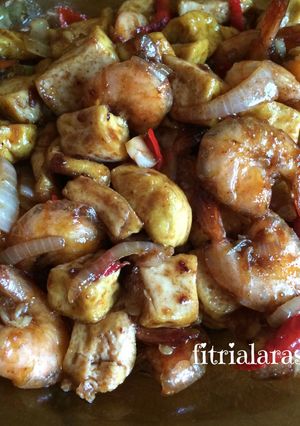 Foto resep Udang Tahu Teriyaki