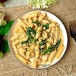 Penne with Chicken and Horenso