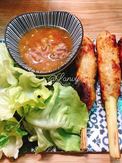 Hình của món Nem lụi eatclean.