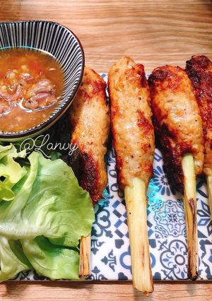 Hình của món Nem lụi eatclean.