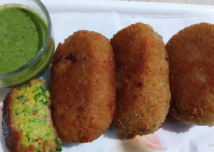 Tasty and super crispy peas kabab Recipe