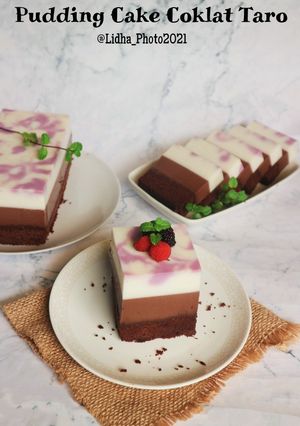Foto resep Puding Cake Coklat Taro