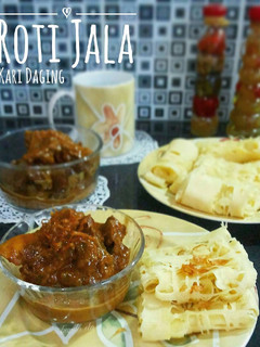 Foto resep Roti Jala & Kari Daging