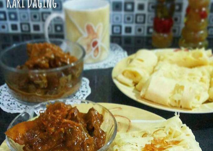 Resep Roti Jala & Kari Daging Anti Gagal