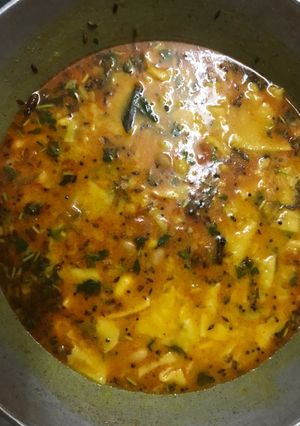 A picture of Dal dhokli.