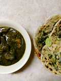 Hariyali Chicken and Butter Naan