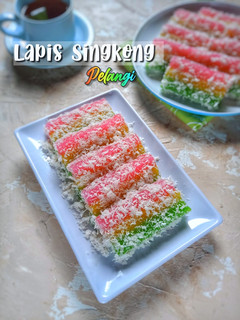 Foto resep Lapis Singkong Pelangi