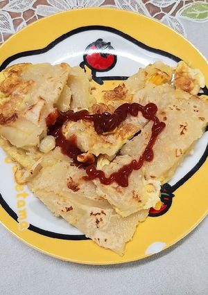 粉漿蛋餅 的食譜成品照片