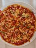 Pizza con masa de garbanzos