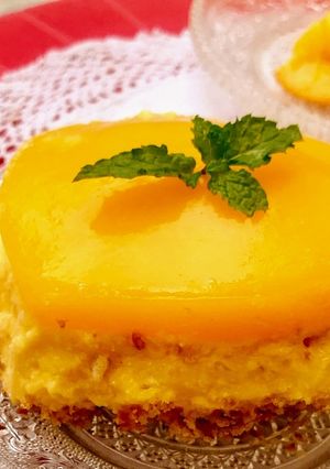 A picture of Mango Cheesecake.