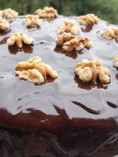 Foto de Bolo de chocolate e nozes