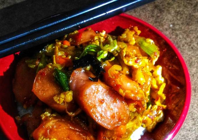 Cara Gampang Menyiapkan Crazy rice bowl alias nasi gila Anti Gagal