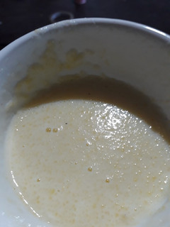 Una foto de Polenta con leche
