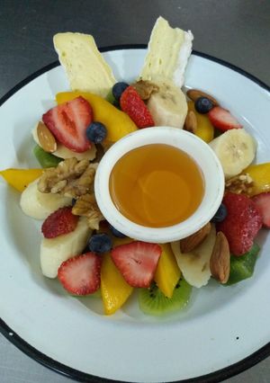 Una foto de Plato de frutas