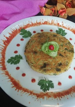 चीजी पोटैटो पैनकेक रेसिपी मुख्य फोटो